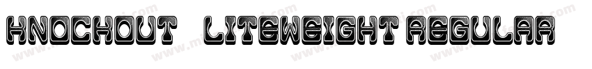 Knockout 49 Liteweight Regular字体转换